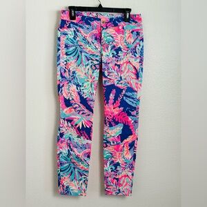 Lilly Pulitzer Kelly Skinny Ankle Pant in Sunset Safari Print Size 2